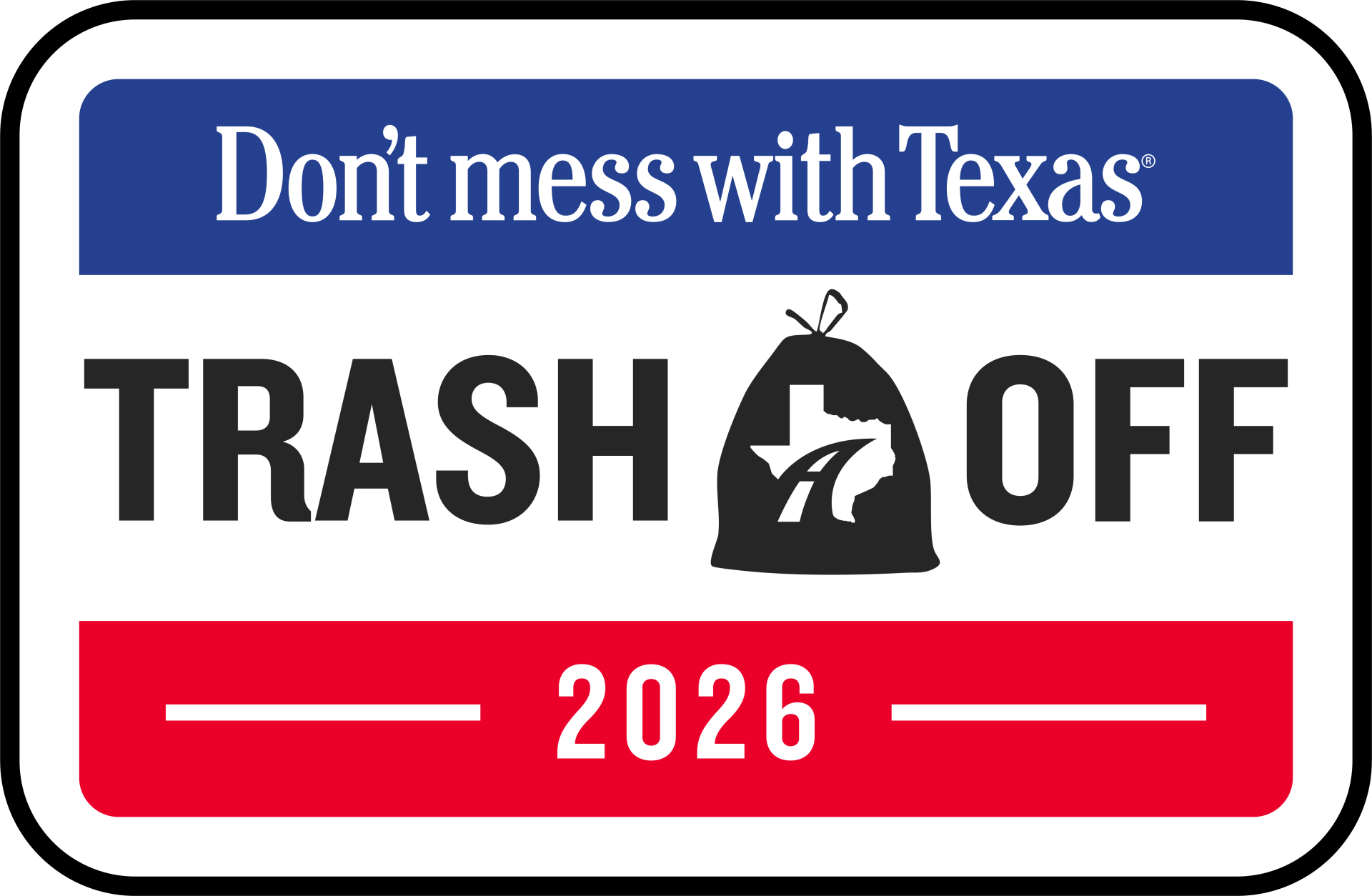 Don't Mess With Texas Trash-off Logo